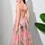 Multicolor paisley printed georgette strappy v-neck flared maxi dress for women ,  printed poly muslin