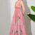 Multicolor paisley printed georgette strappy v-neck flared maxi dress for women ,  printed poly muslin