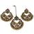 Multi Colour Gold Kundan Maang Tikka