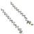 Women silver-plated cubic zirconia long dangle drop earrings with pearl hanging