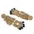 Gold plated kundan long jhumka earrings for women