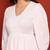 Women white ethnic motifs hand embroidered angarkha chikankari flared top & trouser co-ord set
