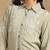 Women olive floral embroidered liva rayon lucknowi chikankari shirt and straight pant set