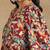 Women's abstract nature leaf printed liva rayon pleated multicolor co-ord set