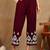 Women maroon floral embroidered liva rayon lucknowi chikankari front slit co-ord set