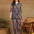 Women's multicolor floral printed cotton co-ord set with peplum top and straight pant