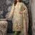 Green colour pure cotton linen shimmer printed salwar suit with dupatta