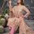 Pink colour pure cotton linen shimmer printed salwar suit with dupatta