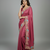 Pink star georgette pastel floral resham & zari embroidery saree