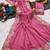 Pink star georgette pastel floral resham & zari embroidery saree