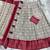 Dark Pink & cream cotton silk lehenga set with traditional print and zari weaving border for women's 