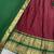 Maroon Kanci cottan blend half saree with traditional gold zari weaving work 
