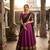 Rustpink & Black Kanci cottan blend half saree with traditional gold zari weaving work