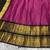 Rustpink & Black Kanci cottan blend half saree with traditional gold zari weaving work