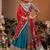 Multicolor Muslin Cotton Digital Print Lehenga Choli with Mirror Work Dupatta