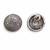 Silver stone half ball stud earrings