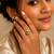 Gold plated dual texture metallic wrap ring