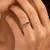 Gold plated multicolor stones band ring