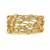 Gold plated multi layer metallic band ring