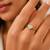 Gold plated heart shaped solitaire ring