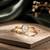 Gold plated pear shaped solitaire ring