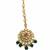Multicolor beaded kundan circular maang tikka