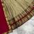 Beige & Red Kanci cottan blend half saree with traditional gold zari weaving work Lehenga