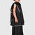 Black lace rayon flared kurta pant with chiffon dupatta set