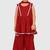 Maroon lace rayon flared kurta pant with chiffon dupatta set