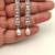 Pearl drop earrings with cubic zirconia, silver, long dangle, secure loop connection