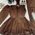 Roman silk embroidery coffee readymade salwar suit