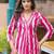 WOMEN COTTON A-LINE FLOWER PRINT KURTA WITH PANT