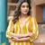 WOMEN COTTON FLORAL PRINTED A-LINE KURTA WITH PANT 