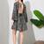 Paisley print work  v-neck fit & flare short dress with full sleeves  women western wear dress , printed poly muslin