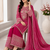 Pink Color Embroidery And Sequence Work Silk Blend Salwar Suit