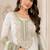 Light mehendi color shaded embroideried crunchy silk semi stitched salwar suit