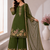 Mehndi Green Color Embroidery And Sequence Work Georgette Salwar Suit