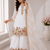 White Embroidery And Sequence Work Georgette Salwar Suit