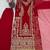 Red Color Embroidery And Sequence Work Silk Blend Salwar Suit