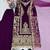 Purple Color Embroidery And Sequence Work Silk Blend Salwar Suit