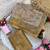 Chiku Color Digital printed, aari and khatliwork Silk Blend Saree