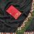 Black Color embroidery with cutwork Silk Blend Saree