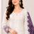 Dark lavender color shaded embroideried star georgette semi stitched salwar suit