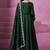 Women green silk sequin emroidery work kurta set