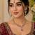 Ruby ad stone & agate stone necklace set with earrings, antique gold plated
