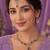 Purple ad stone & agate stone necklace set with earrings, antique gold plated