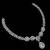 Baby pink ad & agate stone designer necklace set with earrings – rhodium plated