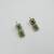 Green ad stone & agate stone necklace set with earrings, antique gold plated