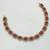 Ruby ad stone & agate stone necklace set with earrings, antique gold plated