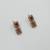 Ruby ad stone & agate stone necklace set with earrings, antique gold plated
